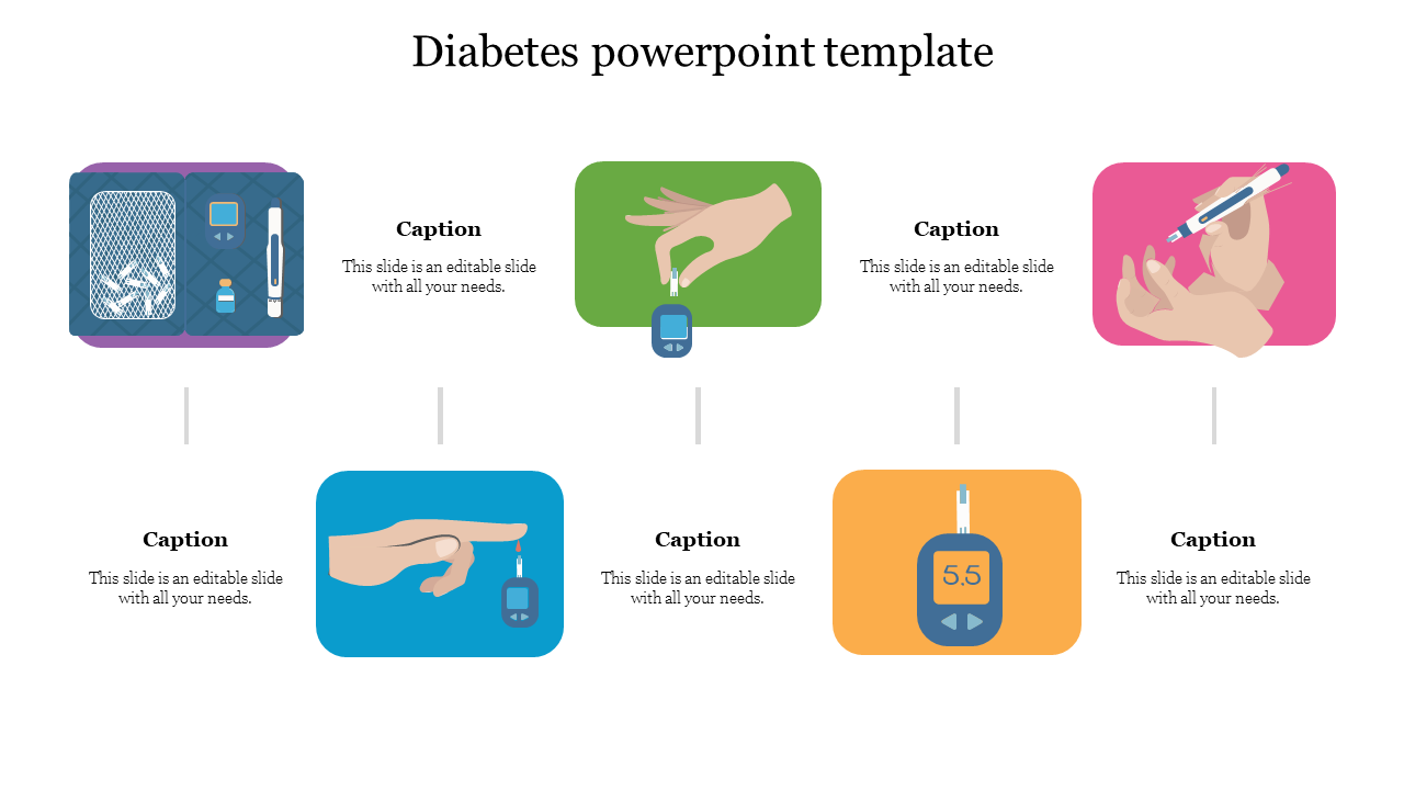 Attractive Diabetes PowerPoint Template Themes Design